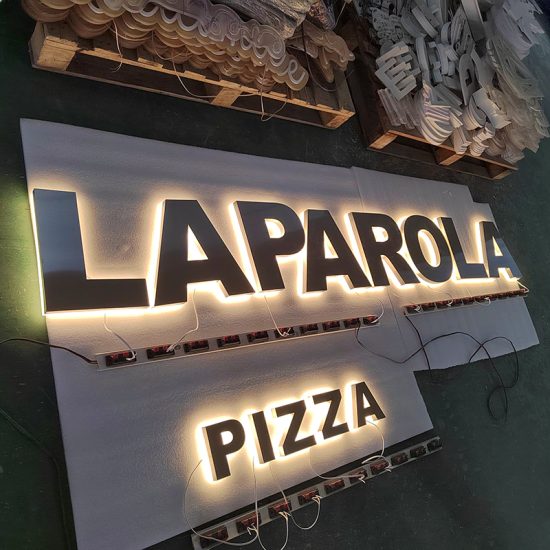 Stainless Steel Lighted Letter Sign Logo For Address Home Hotel Door Plate Waterproof - Image 4