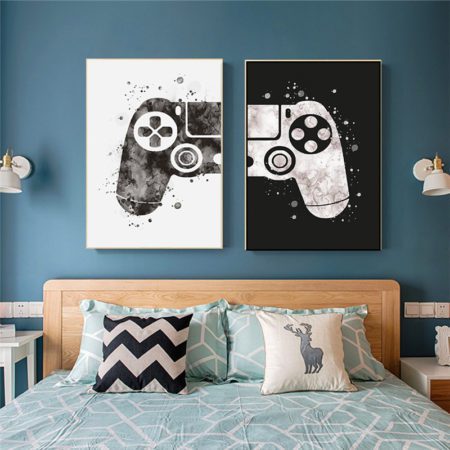 Gaming Room Canvas Paintings Gamepad Posters