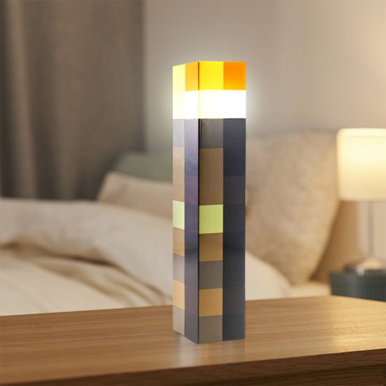 11.5 Inch Brownstone Torch For Living Room Home Party Decor Usb Rechargeable Night Light Home Decoration Led Lamp Gifts Keychain - Image 2