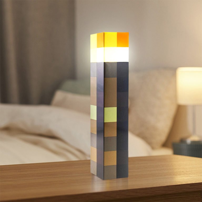 11.5 Inch Brownstone Torch For Living Room Home Party Decor Usb Rechargeable Night Light Home Decoration Led Lamp Gifts Keychain - Image 2