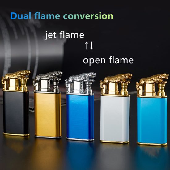 New Creative Dragon Double Fire Lighter Windproof - Image 3