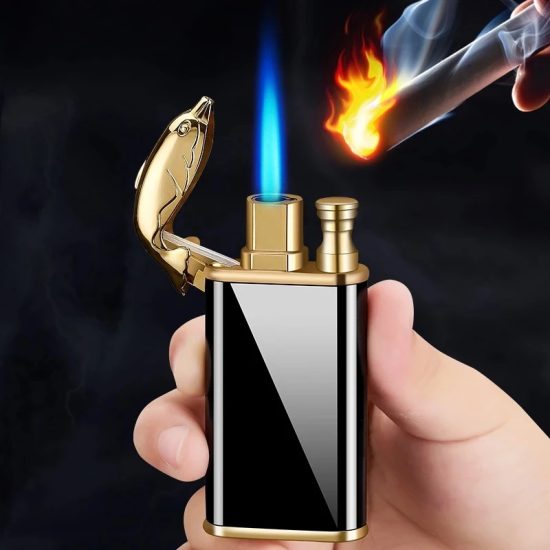 New Creative Dragon Double Fire Lighter Windproof - Image 4