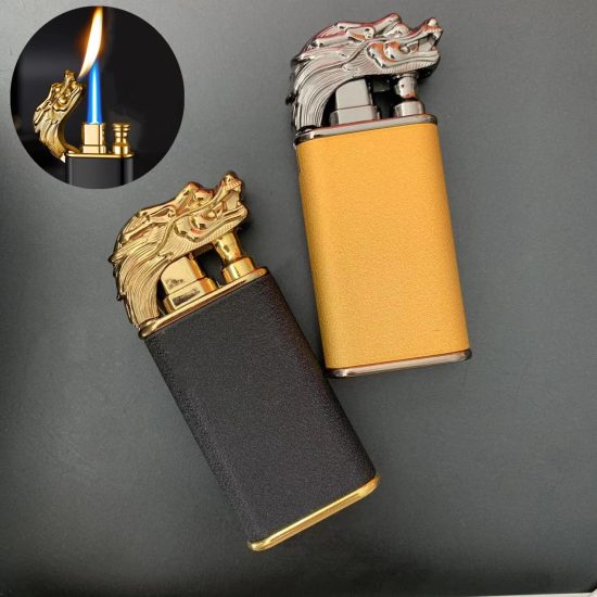 New Creative Dragon Double Fire Lighter Windproof