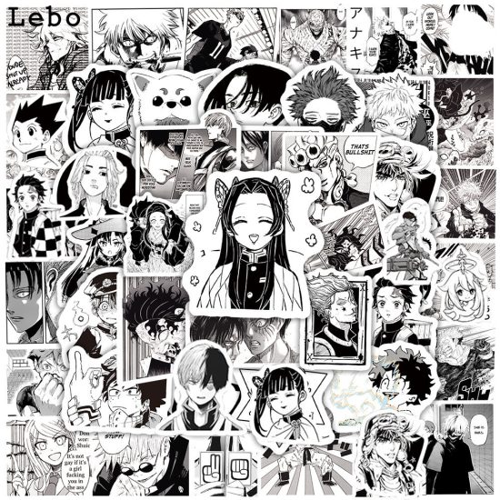 10/30/50/100PCS Mix Anime Stickers For Phone Laptop fridge Luggage Bike Car Sticker