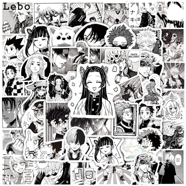 10/30/50/100PCS Mix Anime Stickers For Phone Laptop fridge Luggage Bike Car Sticker