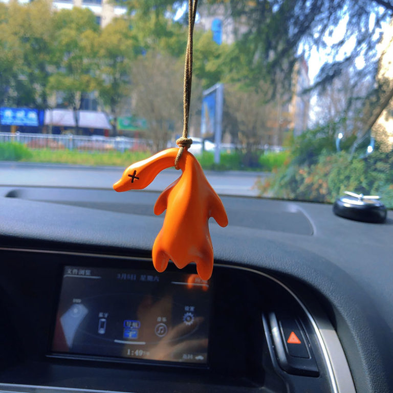 Funny Gypsum Anime Duck For car back mirror - Image 2