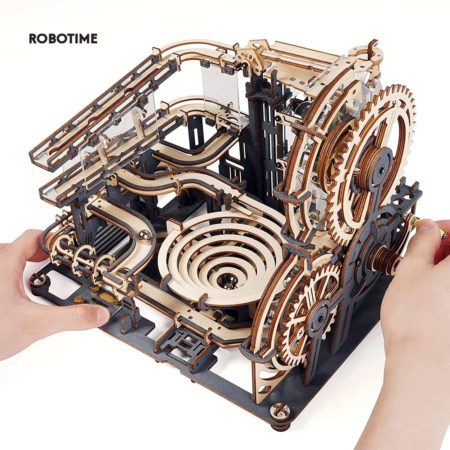3D Wooden Puzzle DIY Model Building Block Kits Assembly Toy Gift for Teens Adult Night City