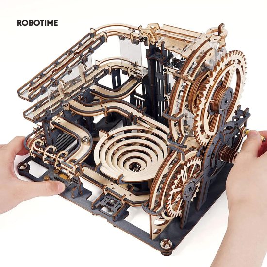3D Wooden Puzzle DIY Model Building Block Kits Assembly Toy Gift for Teens Adult Night City