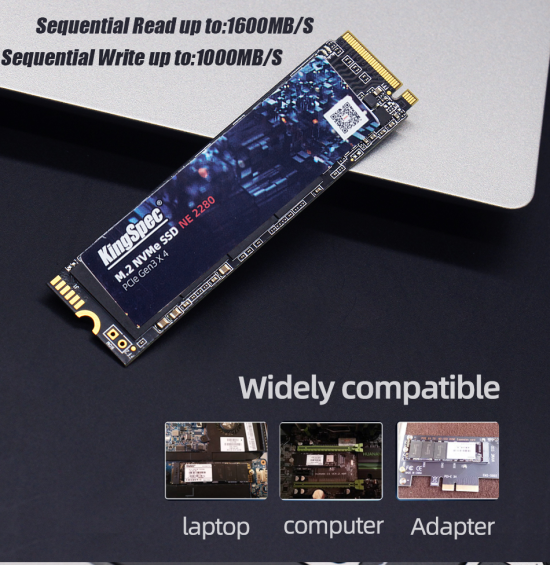 KingSpec hard Drive M2 ssd m.2 NVMe pcie SSD Internal Hard Disk For Laptop Desktop MSI - Image 3