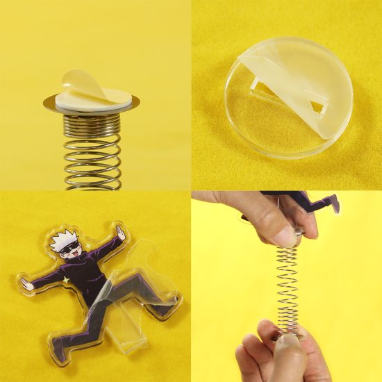 Anime Jujutsu Kaisen Gojou Shake Action Figure Stand Model Plate Desk Decor Cute Shaking Acrylic Standing Sign Toy Fans Gifts - Image 4
