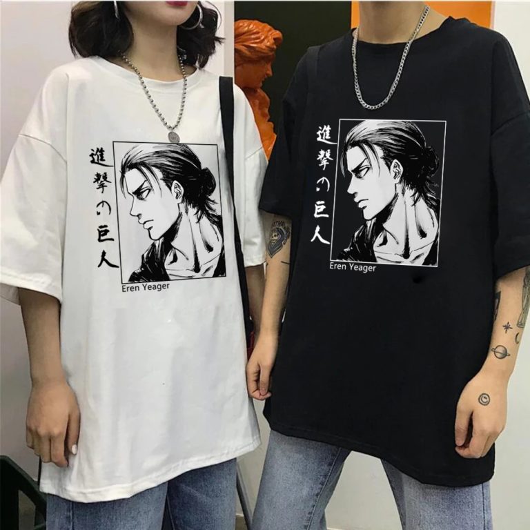 Oversized T-shirt Anime Attack on Titan T Shirt - Image 2