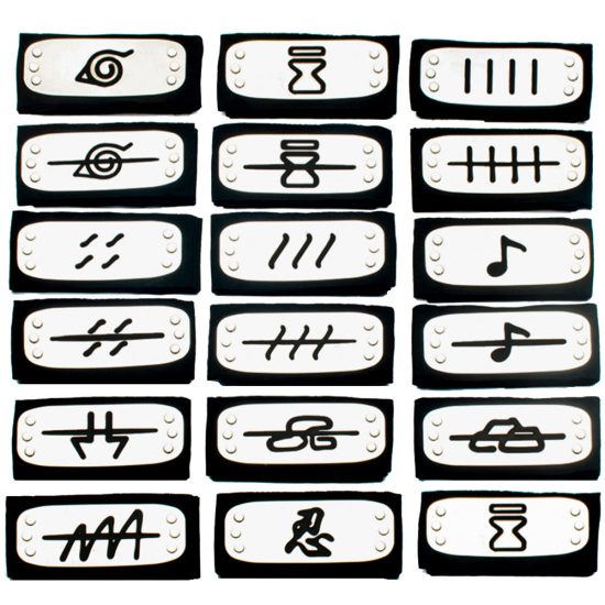 Anime Naruto Headbands Guard Ninja Accessories Head Belt Cosplay Cool Gift