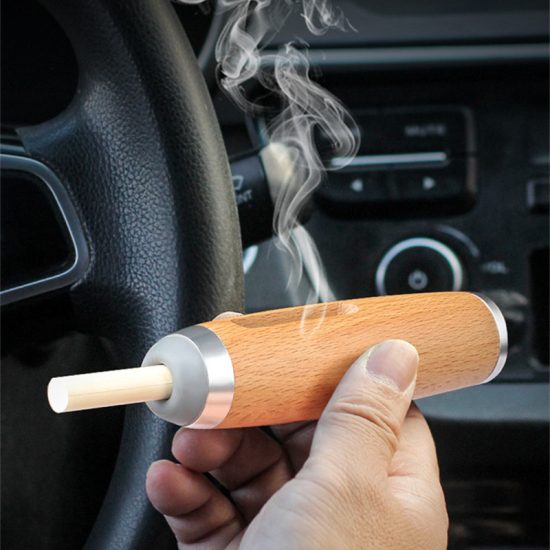 Ashtray Cigarette Cover Portable For Car Wood Cigarette Holder for Working Driveing Gameing - Image 2