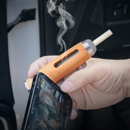 Ashtray Cigarette Cover Portable For Car Wood Cigarette Holder for Working Driveing Gameing