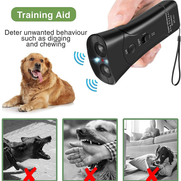 Double Horn Laser Dog Training Device Dog Repeller Pet Dog Barking Training Device Without Battery - Image 2