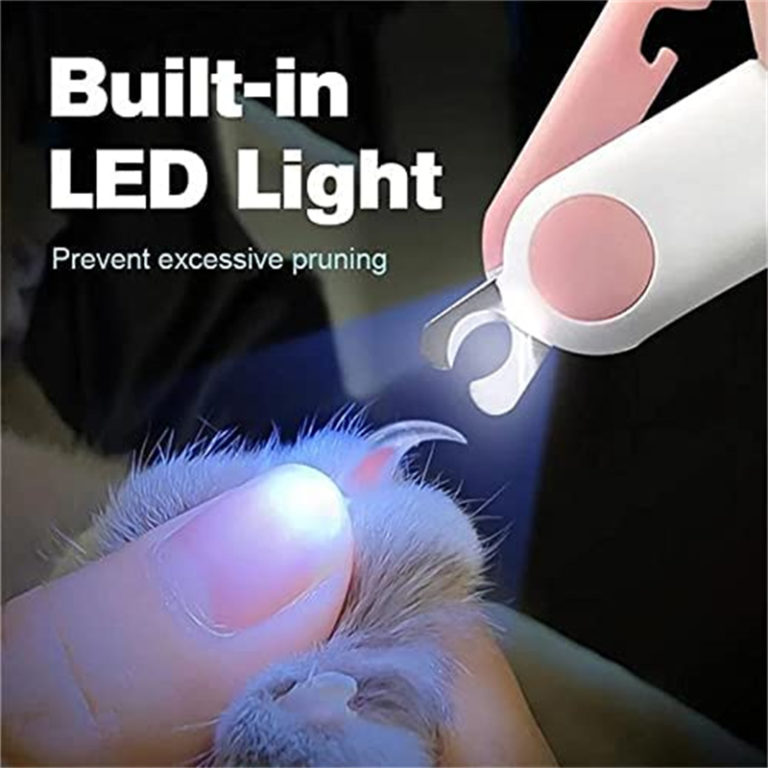 ⁦Professional Animal Nail Clipper With Led Light Scissors⁩ - الصورة ⁦2⁩