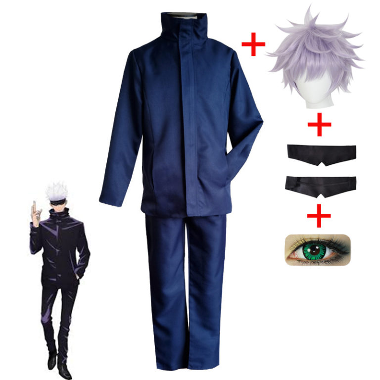 Anime Jujutsu Kaisen Yuji Itadori Cosplay Costume Kugisaki Nobara Gojo Satoru Cosplay Props Hammer Wig - Image 2