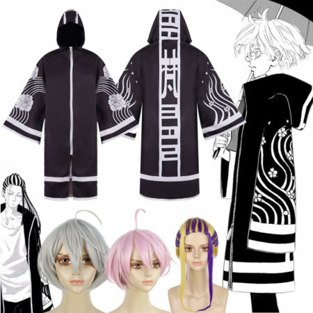 Anime Tokyo Revengers Senju Kawaragi Wakasa Imaushi Cloak Brahman Cosplay Costume