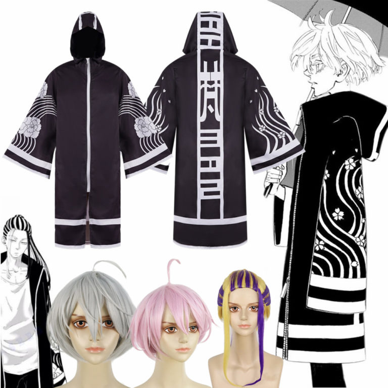 Anime Tokyo Revengers Senju Kawaragi Wakasa Imaushi Cloak Brahman Cosplay Costume