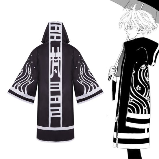 Anime Tokyo Revengers Senju Kawaragi Wakasa Imaushi Cloak Brahman Cosplay Costume - Image 2