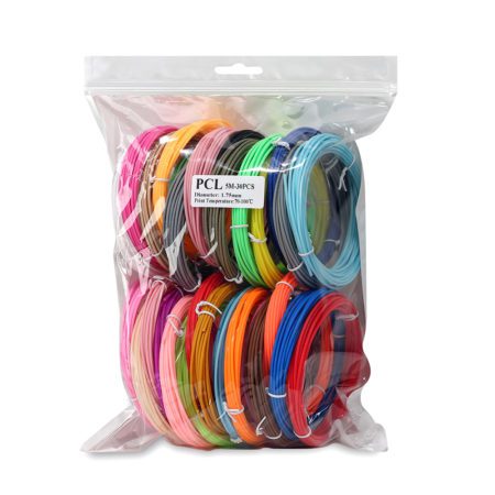Colorful 3D Printing Materials For 3D Pens 50M 100M 150M PCL PLA Filament 1.75mm