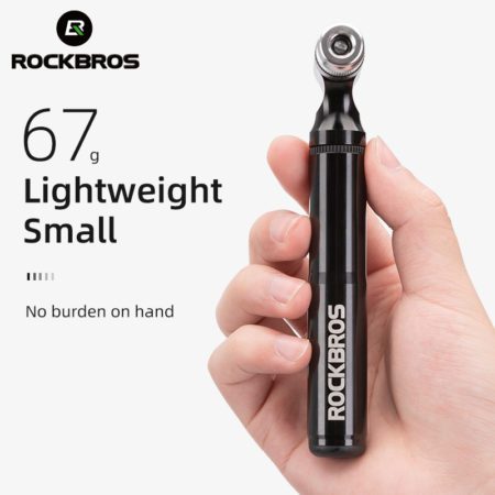 ROCKBROS Bicycle Pump130PSI  Air Pump Aluminum Alloy Portable