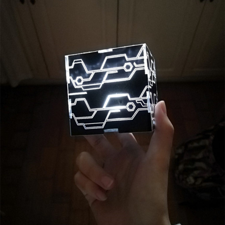 Magic Cube NieR Automata 9S 2B Cosplay Props White Light Black Box YoRHa