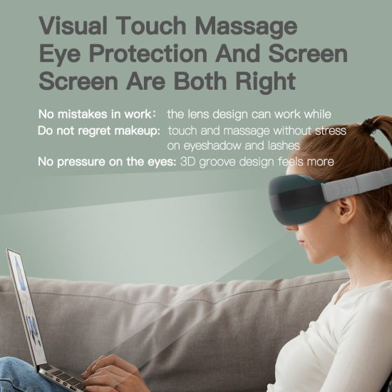 4D Smart Eye Massager Music Rhythm Vibration Relax Acupressure Relieve Fatigue and Dark - Image 3