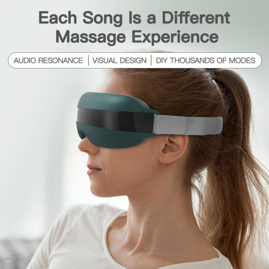 4D Smart Eye Massager Music Rhythm Vibration Relax Acupressure Relieve Fatigue and Dark - Image 2