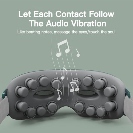 4D Smart Eye Massager Music Rhythm Vibration Relax Acupressure Relieve Fatigue and Dark