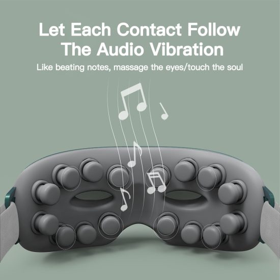 4D Smart Eye Massager Music Rhythm Vibration Relax Acupressure Relieve Fatigue and Dark