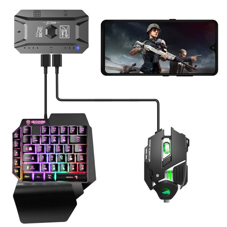 RGB Gaming Keyboard And Mouse Mini Keypad Combo for Laptop PC Mobile Phone Game Controller