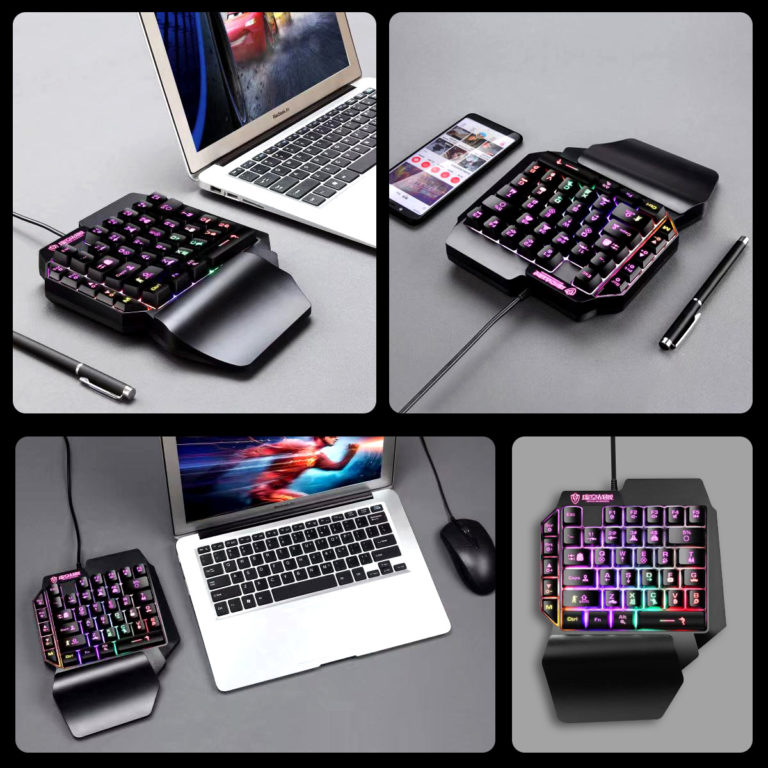 RGB Gaming Keyboard And Mouse Mini Keypad Combo for Laptop PC Mobile Phone Game Controller - Image 3