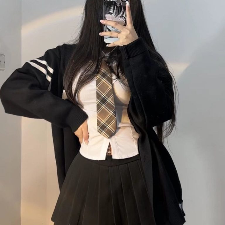 Cute School Shirt japanease Style Slim Long Sleeve Girls Casaul Jk Uniform Tops - Image 4