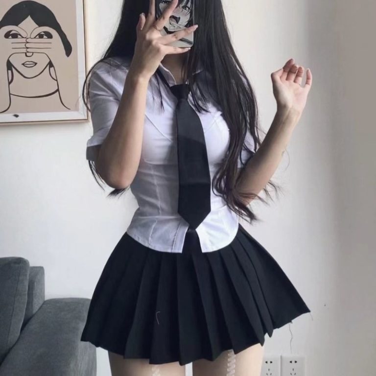 Cute School Shirt japanease Style Slim Long Sleeve Girls Casaul Jk Uniform Tops