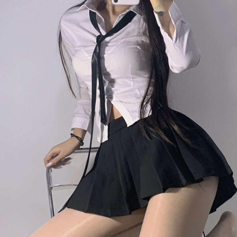 Cute School Shirt japanease Style Slim Long Sleeve Girls Casaul Jk Uniform Tops - Image 3