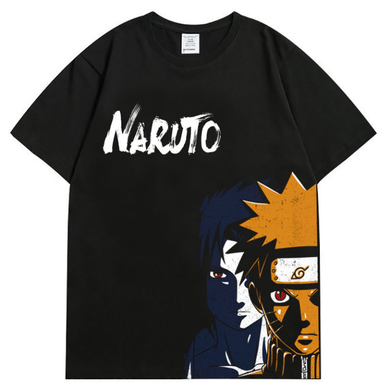Naruto Printing Fashion Couple Short-sleeved Graphic T Shirts