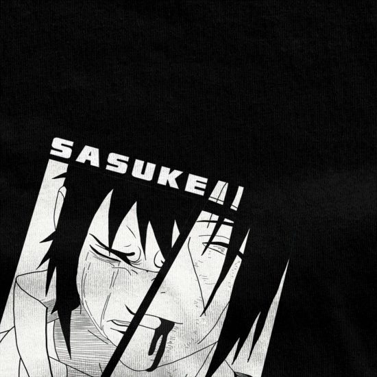 Itachi Sasuke Sad T shirt ;( Cotton Anime Naruto Short Sleeve Plus Size - Image 2