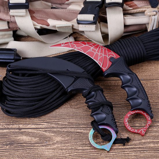 Knife with Sheath cs go Karambit Knife For Hunting Self-defense Tool - Image 2