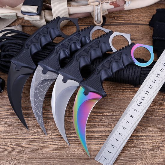 Knife with Sheath cs go Karambit Knife For Hunting Self-defense Tool