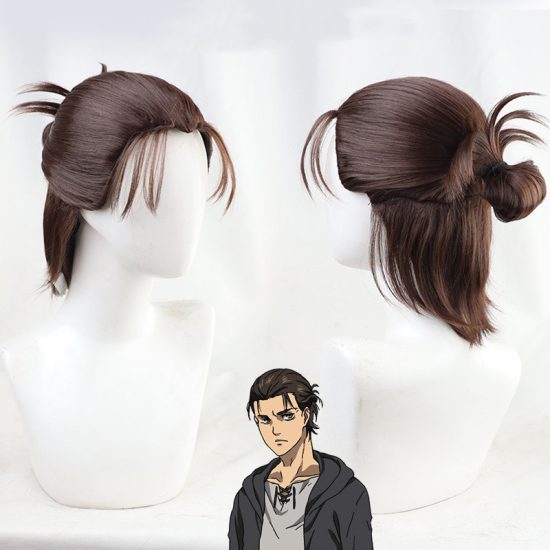 Eren Jaeger Cosplay Costume Anime Attack on Titan Final Season 4 + Wig Black Hooded Suit Shingeki No Kyojin - Image 3