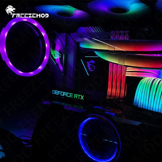 GPU Side Panel RTX3090 GTX ROG PC Decoration Video Card Plate Lamp Water Cooler