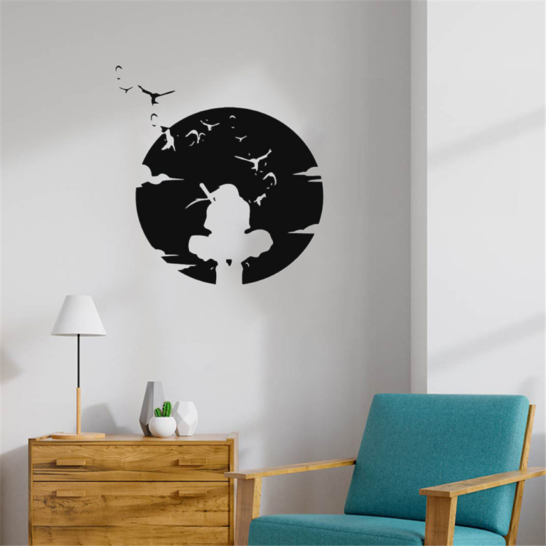 Anbu Itachi Under The Moon Wall Sticker Home Bedroom Art Anime Decoration Vinyl Removable - Image 2