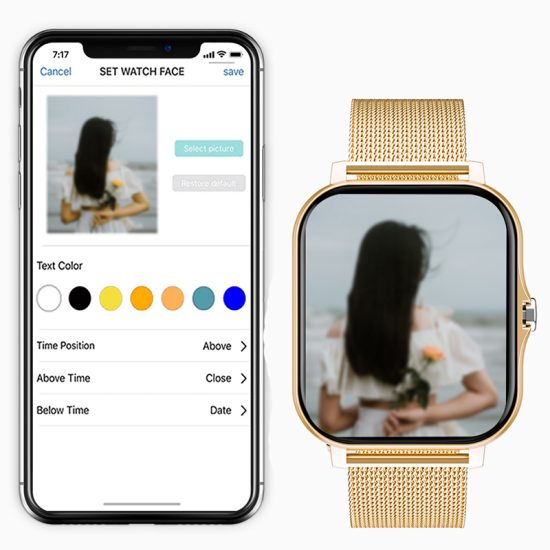 Smart watch For Xiaomi Samsung Android Phone Reloj Inteligente Mujer Custom Dial Bluetooth Call - Image 2