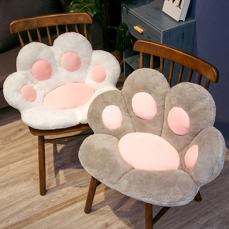 Soft Paw Pillow Anime Seat Cushion Stuffed Plush For Sofa Indoor Floor Home Chair Decor Winter Children Girls Gift