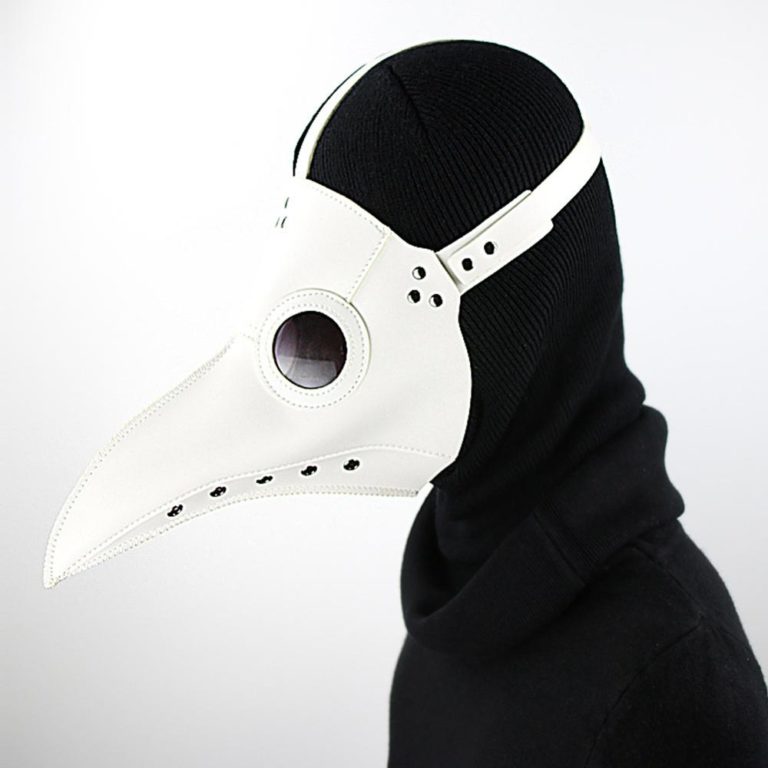 PU Steampunk Bird Plague Doctor Mask Long Nose For Party Carnival Costume Props Accessories - Image 2
