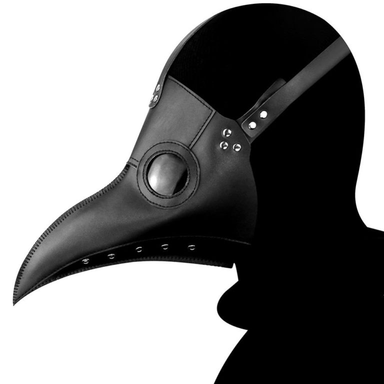 PU Steampunk Bird Plague Doctor Mask Long Nose For Party Carnival Costume Props Accessories