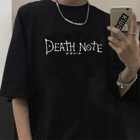 Japanese Anime Death Note T Shirt Kawaii Bleach Ichigo Tees Misa Manga