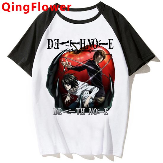 Japanese Anime Death Note T Shirt Kawaii Bleach Ichigo Tees Misa Manga - Image 2