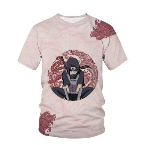 New T-Shirt Fashion Anime Naruto Print Casual - Image 3